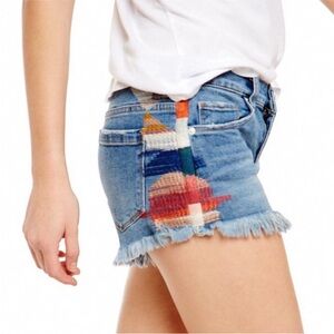 BlankNYC Shorts with Colored Embroidery